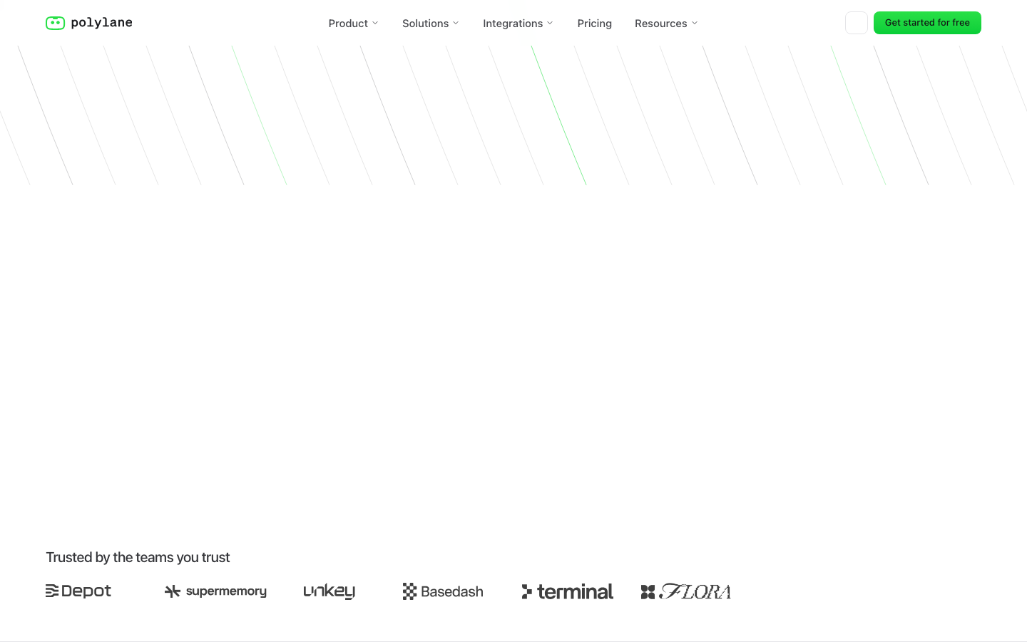 The Polylane homepage