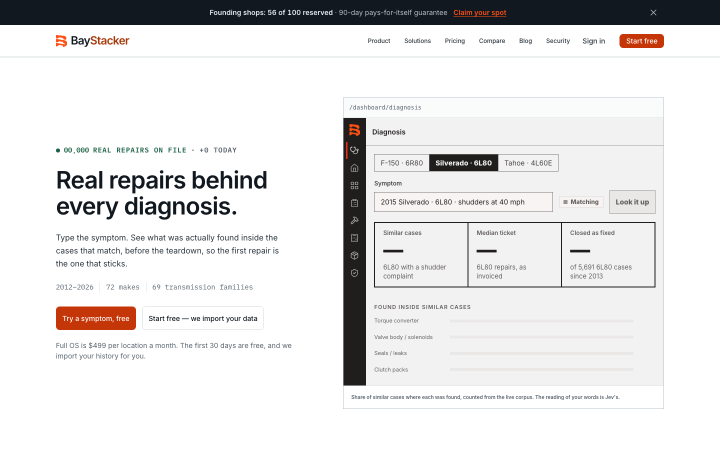 The BayStacker homepage